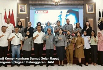 Kanwil Kemenkumham Sumut Gelar Rapat Pemantaua Tindak Lanjuti Laporan Masyarakat.