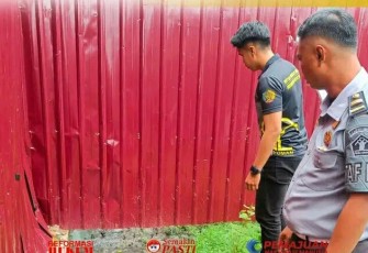 Karutan Pangkalan Brandan Beri Arahan KPR Laksanakan Kegiatan Inspeksi Menyeluruh Secarah Rutin di Area Rutan.