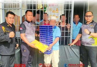 Rutan Pangkalan Brandan Berikan Bantuan kepada Warga Binaan.
