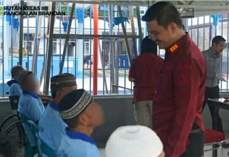 Rutan Pangkalan Brandan Gelar Pemeriksaan Kesehatan Menyeluruh Bagi Warga Binaan Pemasyarakatan.