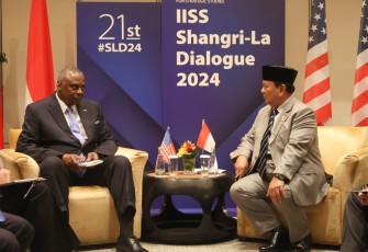 Menhan Prabowo saat Bertemu Menhan AS Lloyd Austin