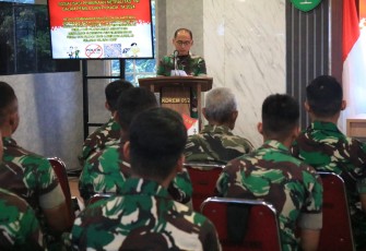 Korem 052/Wkr Gelar Sosialisasi Netralitas TNI Dalam Pemilu