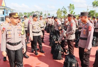 Ratusan Personel Polres Bintan siap Perkuat Pengamanan TPS