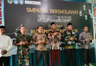 Danramil 0801/05 Nawangan Hadiri Kegiatan Sholawat dan Doa Bersama