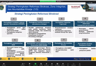 Kementerian ATR/BPN Lakukan Internalisasi Reformasi Birokrasi sebagai Upaya Tingkatkan Pelayanan Publik