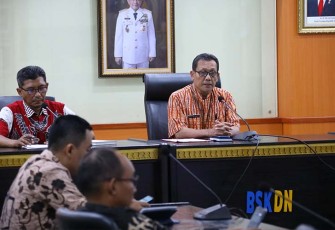 Plh. Pustrajakan Polhupemdagri Gatot Tri Laksono saat Sosialisasi Percepatan Pelaksanaan Reformasi Birokrasi 