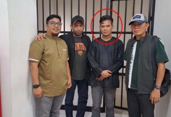 Buronan DPO Tersangka HMFA saat diamankan