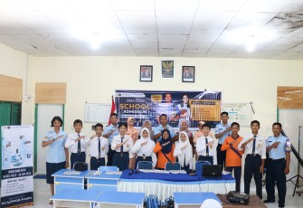 Lanud Raden Sadjad Natuna menggelar sosialisasi untuk memberikan informasi kepada masyarakat tentang Penerimaan Peserta Didik Baru (PPDB) SMA Pradita Dirgantara Tahun Ajaran 2024/2025,  ke sejumlah sekolah di wilayah Kabupaten Natuna, Provinsi Kepulauan Riau, Selasa (2/1/2024)
