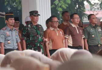 Danrem 051/Wkt saat Hadiri Apel HAB Kemenag ke-78