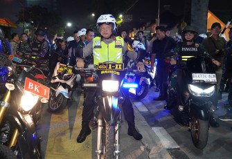 Perayaan Malam Tahun Baru di 2024 di Kota Medan dan Polres Jajaran berjalan kondusif, Minggu (31/12) malam.