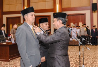 DPRD Kepri gelar Rapat Paripurna Pengucapan Sumpah Pengangkatan Sebagai Anggota DPRD Provinsi Kepri Pengganti Antar Waktu (PAW) sisa masa jabatan 2019-2024, Rabu (7/1).