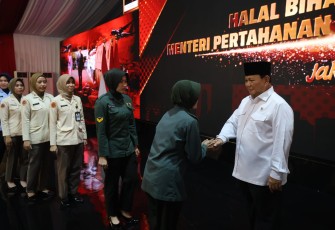 Menhan Prabowo Gelar Acara Halal Bihalal dan Pengarahan Pegawai Kemhan