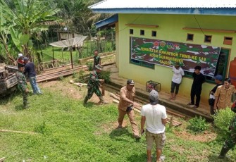 Satgas TMMD Kodim 0428/Mukomuko Buat Sumur Bor di Desa Lubuk Talang