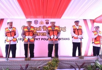 Ground Breaking Ceremony Gedung SPKT Polres Bontang