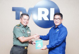 Kapuspen TNI Kunjungi Stasiun TVRI