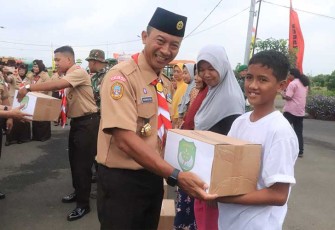 Danrem 052/Wkr saat Hadiri Upacara Pembukaan Perkemahan Pramuka Saka Wira Kartika