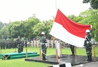 Kodim 0802/Ponorogo saat Gelar Upacara Bendera 17 Januari Tahun 2024