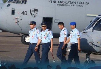 Pangkoopsud I saat Hadiri Penerimaan Pesawat C-130J-30 Super Hercules