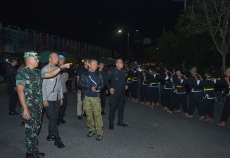 Dandim dan Kapolres Madiun saat Pimpin Pengamanan Pengesahan Warga IKS PI Kera Sakti