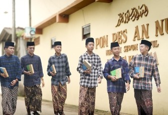 Ilustrasi santri pondok pesantren 