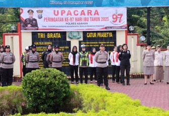Polres Asahan Gelar Upacara Peringatan Hari Ibu Ke-97 Tahun 2025
