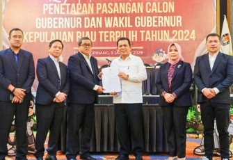  KPU Provinsi Kepulauan Riau resmi menetapkan pasangan calon Ansar Ahmad dan Nyanyang Haris Pratamura sebagai Gubernur dan Wakil Gubernur Kepri terpilih pada Pilkada 2024
