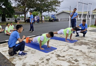 Seleksi Fisik Calon Tamtama PK TNI AU Gelombang l Tahun 2025 di Lanud Raden Sadjad 