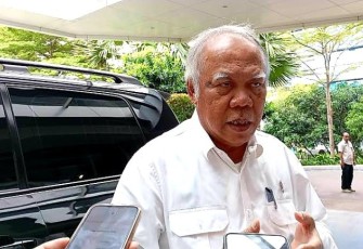 Kepala Otorita IKN Basuki Hadimuljono di Istana Kepresidenan Jakarta, Selasa (21/01).
