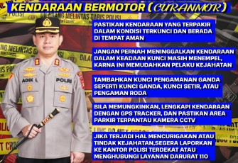 Polres Oku Timur Imbauan Kepada Masyarakat Agar Selalu Waspada Dengan Aksi Kejahatan Curanmor