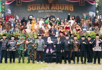 Danrem 081/DSJ Kolonel Arm Untoro Hariyanto mengapresiasi pelaksanaan Suran Agung di Madiun Raya yang telah dapat berjalan dengan baik