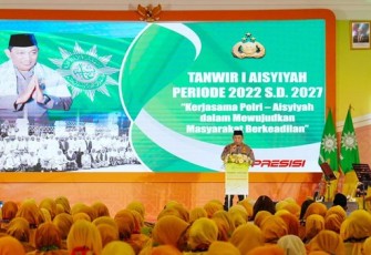 Kapolri Jenderal Listyo Sigit Prabowo saat menghadiri Tanwir I Aisyiyah di Jakarta.