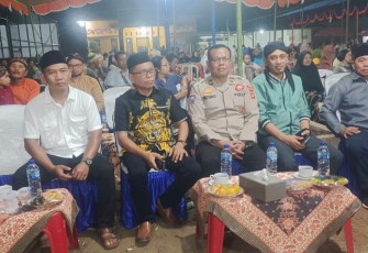 Kanit Binmas Polsek Belitang III Hadiri Acara Bersih Desa Karya Makmur