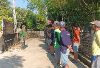 Personel Satgas TMMD Ke-124 Kodim 0408/BS  Rutin Laksanakan Apel Pagi
