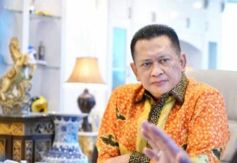 Anggota DPR RI sekaligus Ketua MPR RI ke-15 dan Wakil Ketua Umum Partai Golkar Bambang Soesatyo
