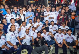 Bamsoet saat hadir dalam pelantika pengurus MBI DKI Jakarta Periode 2025-2028 di Jakarta, Minggu (9225).