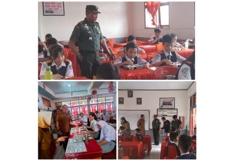 Dandim 1310/Bitung saat Lakukan Pendampingan Pendistribusian Makan Bergizi Gratis 