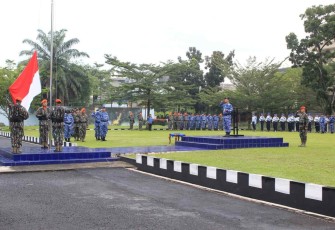 TNI AU Wilayah Medan Gelar Upacara 17an