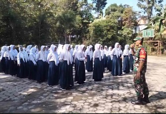 Pembekalan wasbang siswa wilayah desa binaan 
