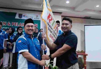 Pelantikan Ketua PORTINA Depok Irfan Januar, di Hotel Bumi Wiyata, Depok, Selasa (11/2)