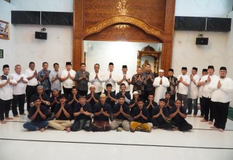 Poto Bersama Usai Gelaran Punggahan Bersama Warga Binaan di Rutan I Medan