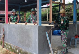 Pembangunan RLTH sasaran fisik TMMD Kodim Parepare 