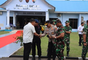 Kapolrestabes Medan Terima Kunjungan Menteri Pertahanan RI
