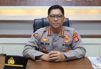 Kabid Humas Polda Kalteng Kombes Erlan Munaji saat memberikan keterangan pers