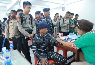 Donor darah prajurit Koarmada III Sorong