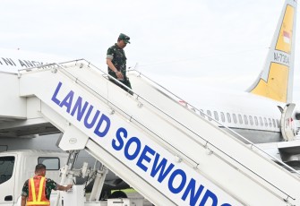 Danlanud Suewondo Terima Sambut Pangkoopsudnas Didampingi Pangkoopsud I Dalam Rangka Revitalisasi Pangkalan TNI AU Soewondo