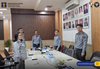 Kemenkum Sumut Ikuti Kegiatan Kick Off Meeting Secara Virtual