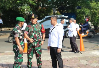 Dandim 0506/Tgr Monitoring Kunker Ibu Wapres Tinjau Layanan Kesehatan