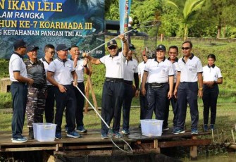 Panen raya ikan lele Koarmada III