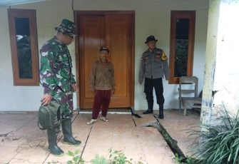 Pergerakan tanah di wilayah desa binaan 