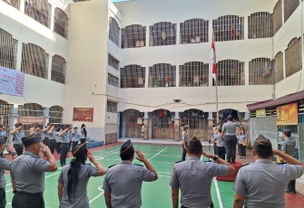 Rutan Labuhan Deli Gelar Upacara Peringatan Hari Lahir Pancasila.